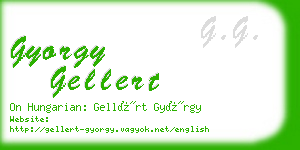 gyorgy gellert business card